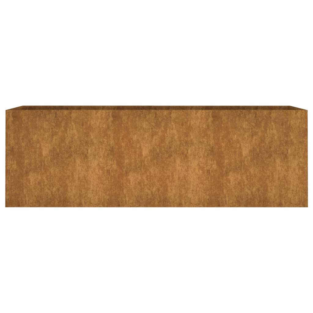 vidaXL Canteiro elevado de jardim 120x40x40 cm aço corten