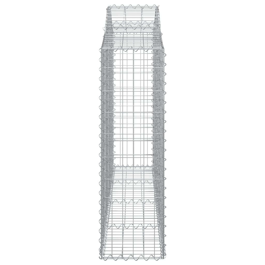 vidaXL Cestos gabião arqueados 40 pcs 200x30x100/120 ferro galvanizado