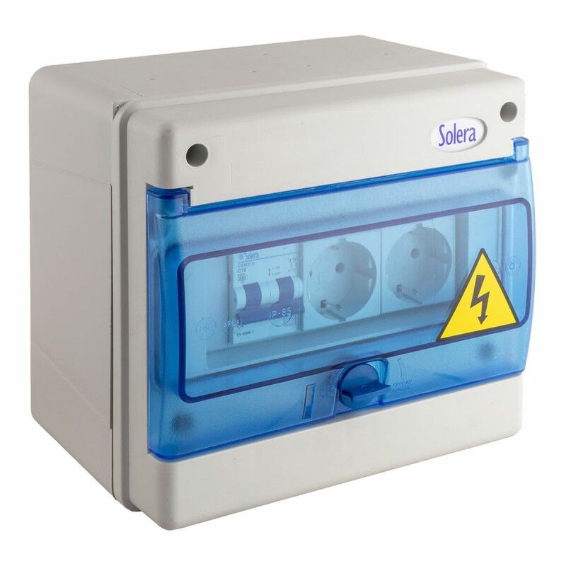 Solera|Quadro elétrico Solera 1308a-c9 industrial 21,5 x 16 x 20 cm IP54 16 A Solera|Quadro elétrico Solera 1308a-c9 industrial 21,5 x 16 x 20 cm IP54 16 A