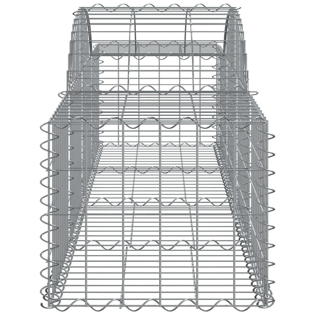 vidaXL Cestos gabião arqueados 30pcs 200x50x40/60 cm ferro galvanizado