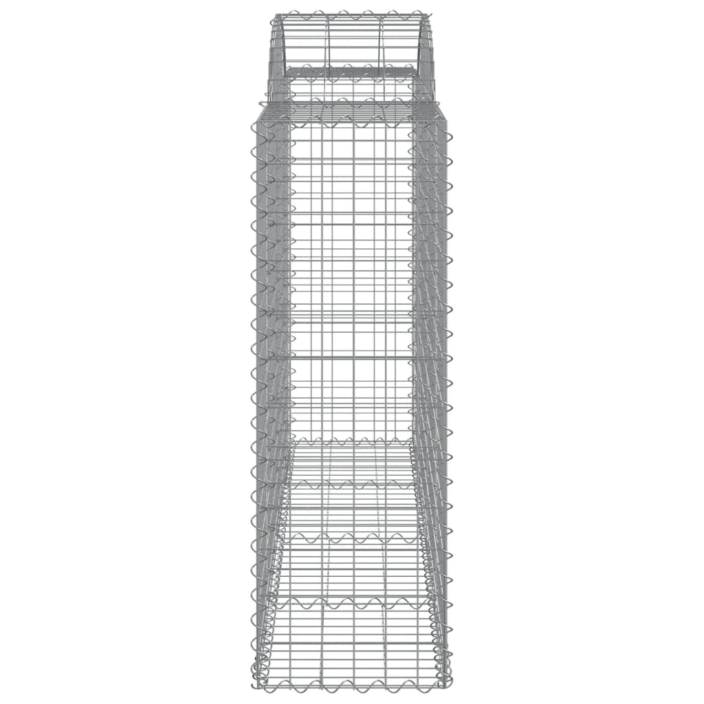 vidaXL Cestos gabião arqueados 40 pcs 200x50x120/140 ferro galvanizado