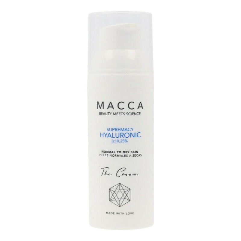 Macca|Creme Hidratante Intensivo Supremacy Hyaluronic Macca 0,25% Ácido Hialurónico Pele Seca (50 ml) Macca|Creme Hidratante Intensivo Supremacy Hyaluronic Macca 0,25% Ácido Hialurónico Pele Seca (50 ml)