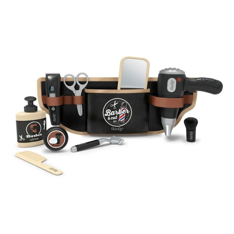 Smoby|Conjunto de Maquilhagem Infantil Smoby BARBER & CUT BELT Preto Smoby|Conjunto de Maquilhagem Infantil Smoby BARBER & CUT BELT Preto