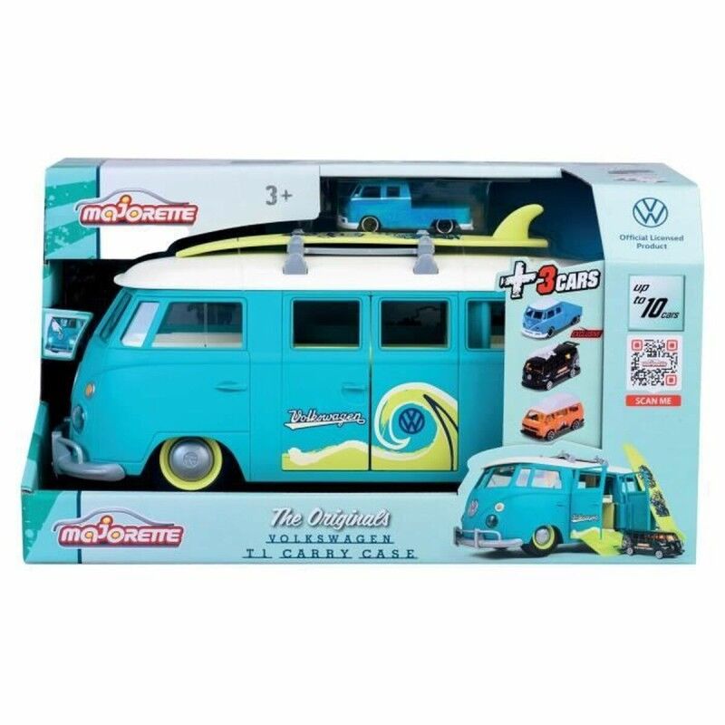 Majorette|Playset de Veículos Majorette Volkswagen T1 Carry Case Azul