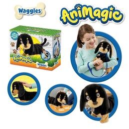 Animagic|Peluche Animagic Waggles on the go com som Castanho