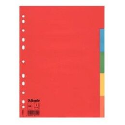 Esselte|Espaçadores Esselte Multicolor 5 Folhas A4 (20 Unidades)