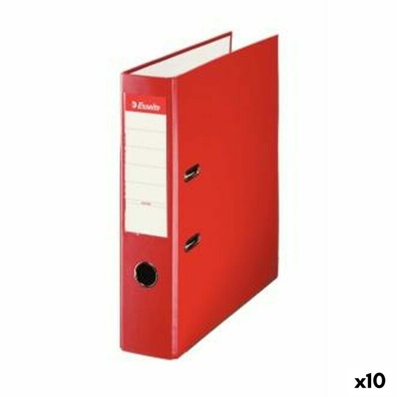 Esselte|Arquivador de Alavanca Esselte Vermelho A4 (10 Unidades) Esselte|Arquivador de Alavanca Esselte Vermelho A4 (10 Unidades)