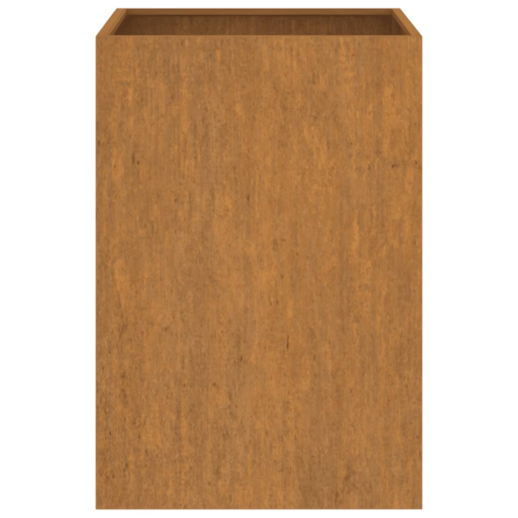 vidaXL Vaso/floreira 42x38x75 cm aço corten