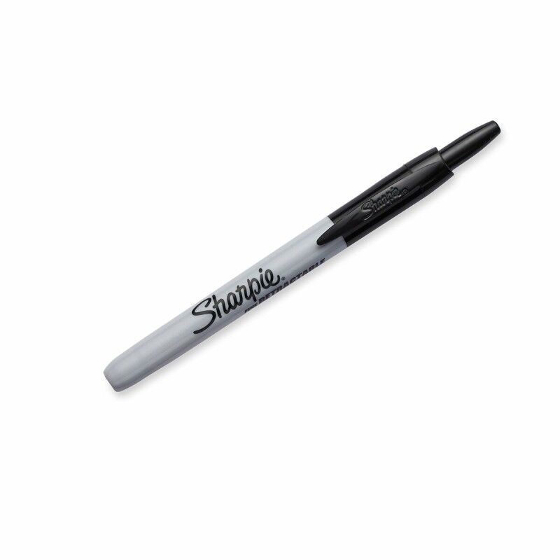 Sharpie|Rotulador permanente Sharpie Fine Retrátil Preto 12 Unidades Sharpie|Rotulador permanente Sharpie Fine Retrátil Preto 12 Unidades