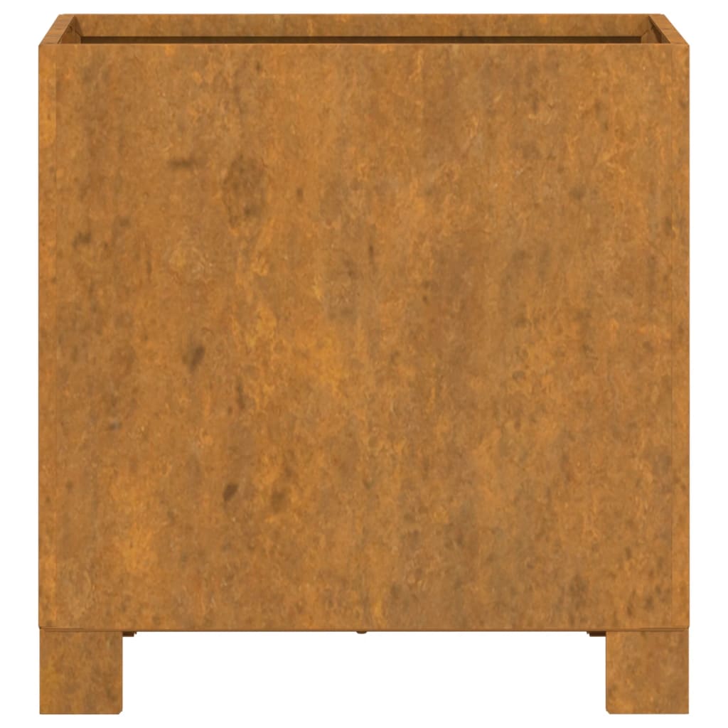 vidaXL Vasos/floreiras c/ pernas 2 pcs 32x30x33 aço corten enferrujado