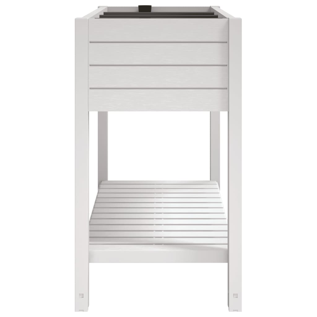 vidaXL Canteiro elevado 110x45x79 cm polipropileno branco