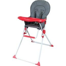 Bambisol|Cadeira Alta Bambisol Vermelho Cinzento PVC 6 - 36 Meses