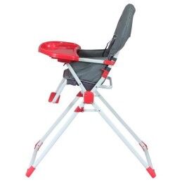 Bambisol|Cadeira Alta Bambisol Vermelho Cinzento PVC 6 - 36 Meses
