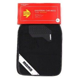 MOMO|Tapete para o Carro MOMO MOMLCM012BW Branco Preto Universal