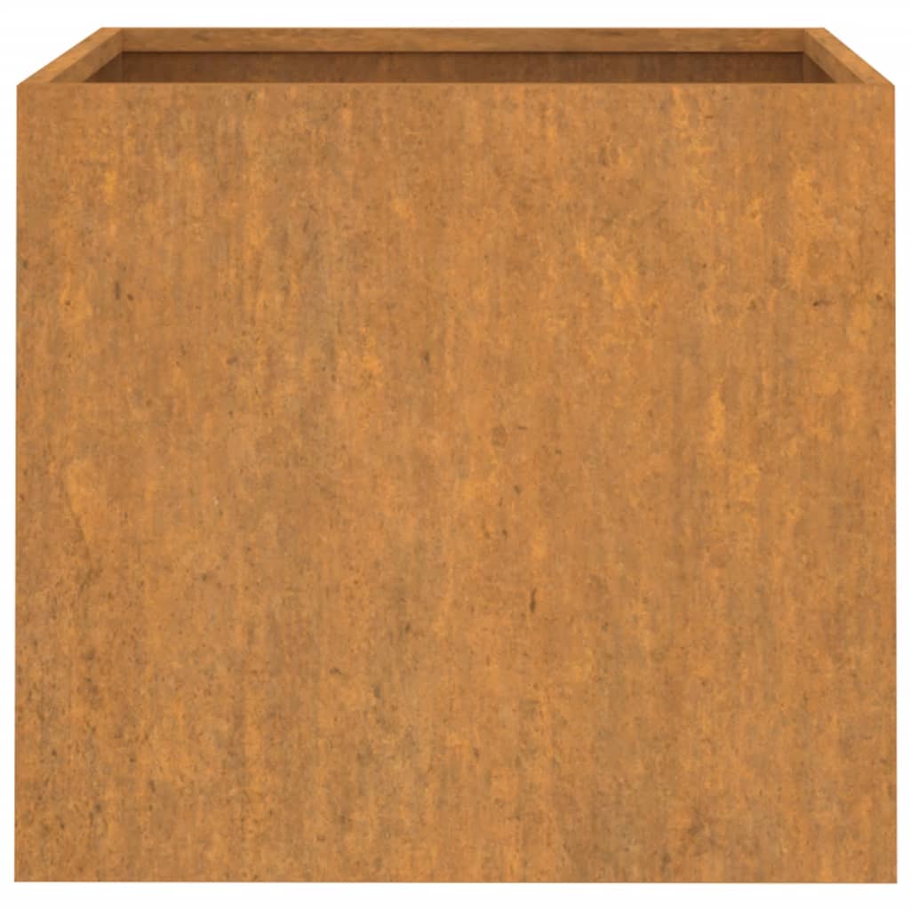 vidaXL Vasos/floreiras 2 pcs 49x47x46 cm aço corten