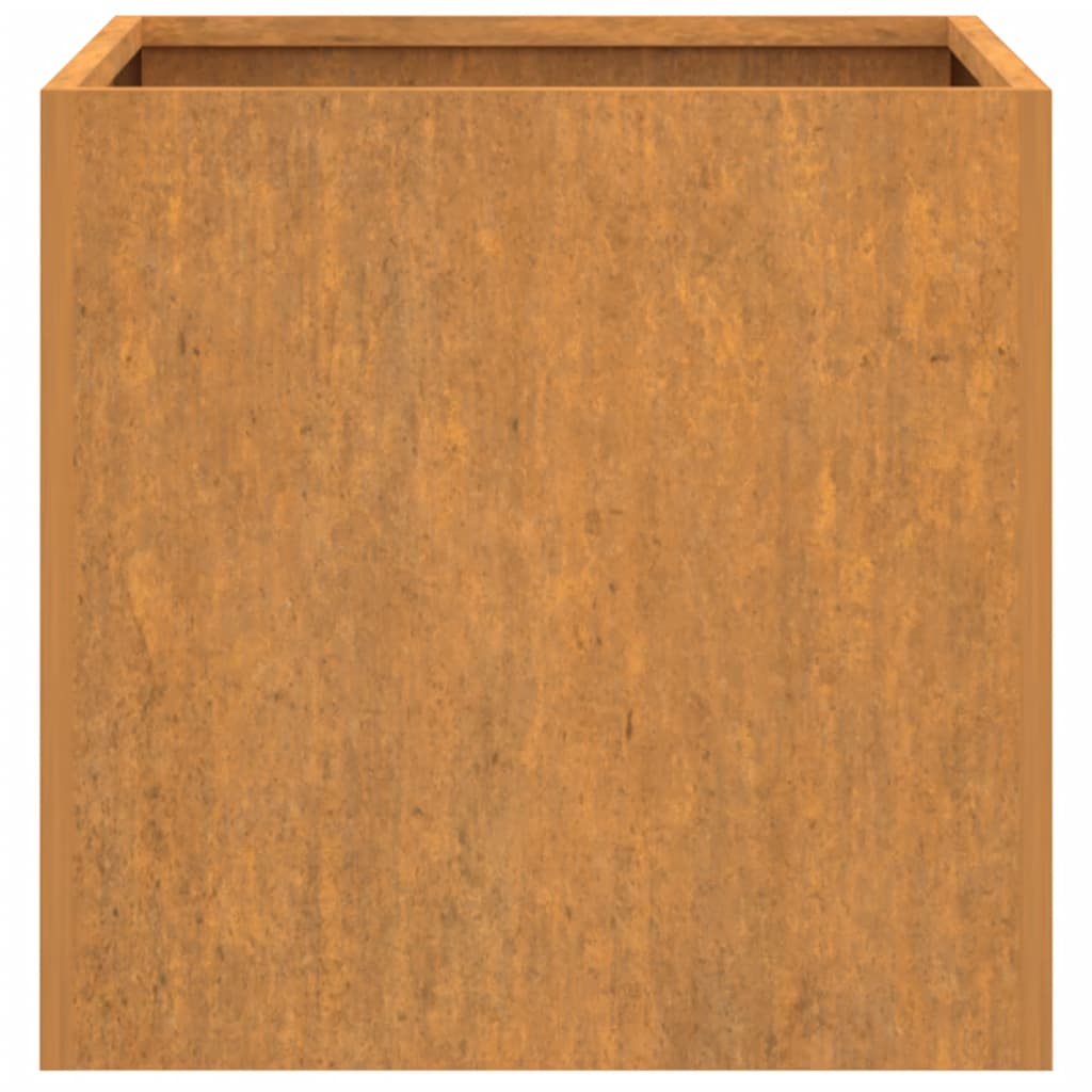 vidaXL Vasos/floreiras 2 pcs 49x47x46 cm aço corten