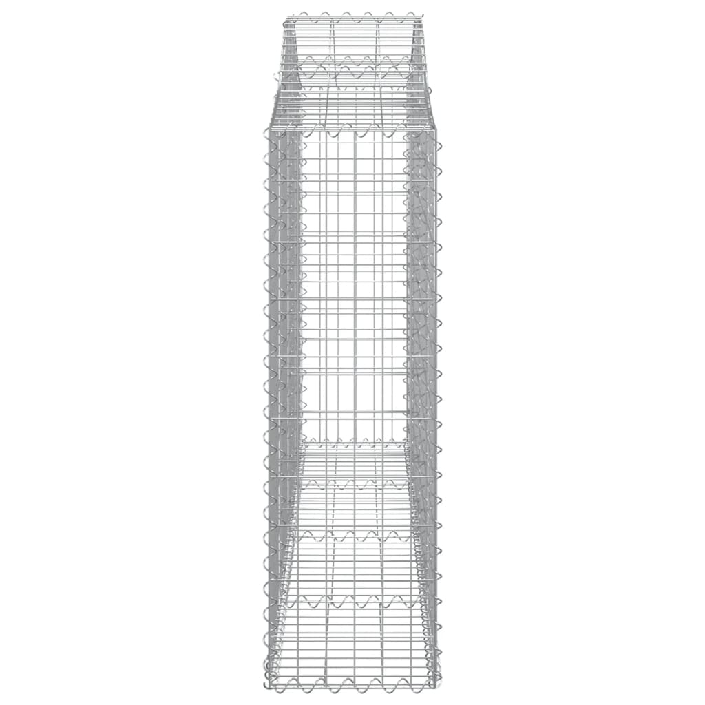 vidaXL Cestos gabião arqueados 11 pcs 200x30x100/120 ferro galvanizado