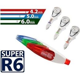 Office Box|Fita Corretora Office Box SUPER R6 6 m 4,2 mm Recarga Vermelho (24 Unidades)