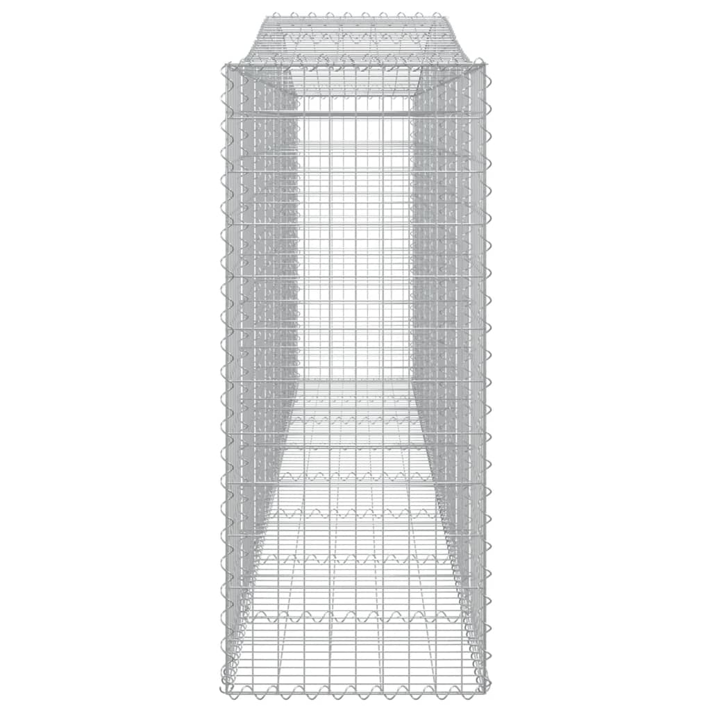 vidaXL Cestos gabião arqueados 25 pcs 400x50x120/140 ferro galvanizado