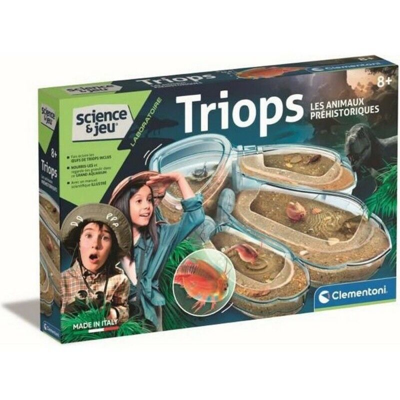 Clementoni|Jogo de Ciência Clementoni Triops Les animaux préhistoriques FR Clementoni|Jogo de Ciência Clementoni Triops Les animaux préhistoriques FR