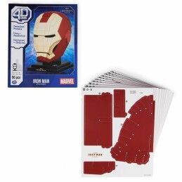 Marvel|Jogo de Construção Marvel Iron Man 96 Peças 24,6 x 19 x 30 cm Multicolor