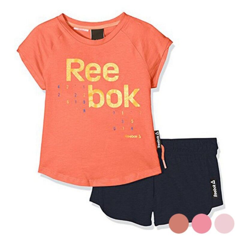 Reebok|Conjunto Desportivo para Crianças Reebok G ES SS Laranja Reebok|Conjunto Desportivo para Crianças Reebok G ES SS Laranja