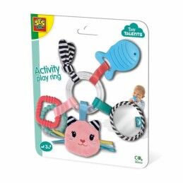 Ingenuity|Cadeira de baloiço Ingenuity Compact Swing - Hugs & Hoots Branco Cinzento