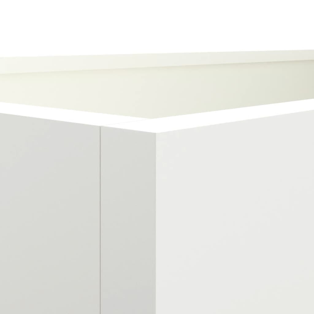 vidaXL Vaso/floreira 62x30x29 cm aço laminado a frio branco