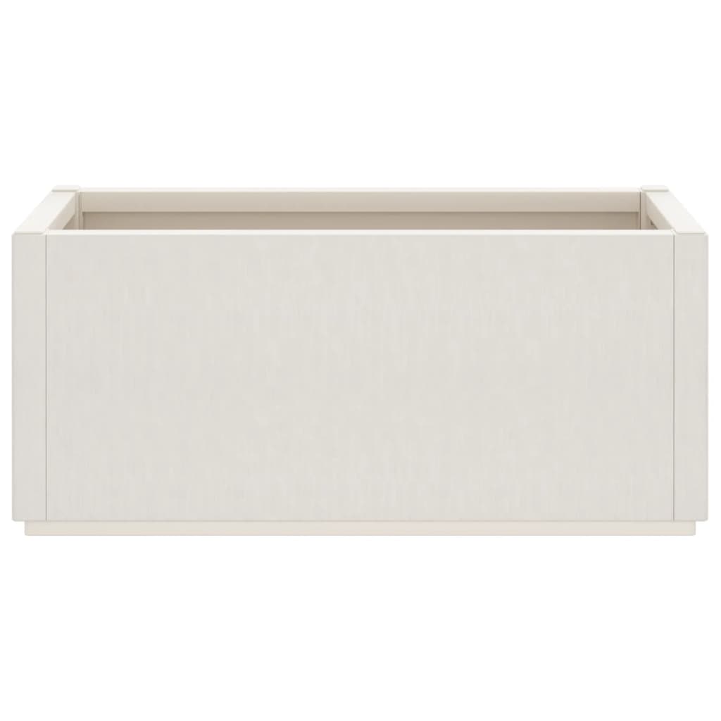 vidaXL Vaso/floreira 80x36x35 cm PP branco