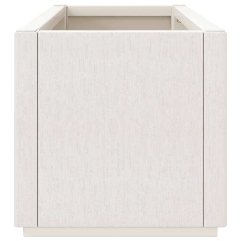 vidaXL Vaso/floreira 80x36x35 cm PP branco