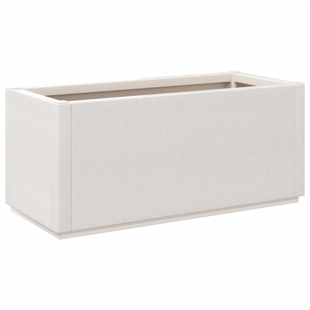 vidaXL Vaso/floreira 80x36x35 cm PP branco