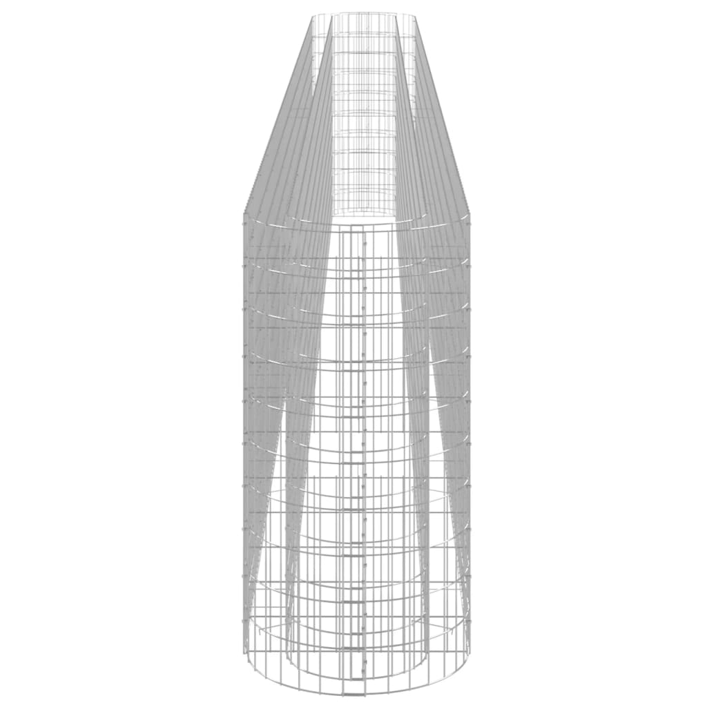 vidaXL Canteiro elevado/cesto gabião 310x50x100 cm ferro galvanizado