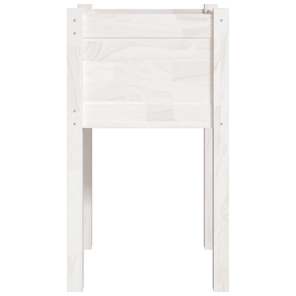 vidaXL Vasos/floreiras de jardim 2 pcs 40x40x70 cm pinho maciço branco