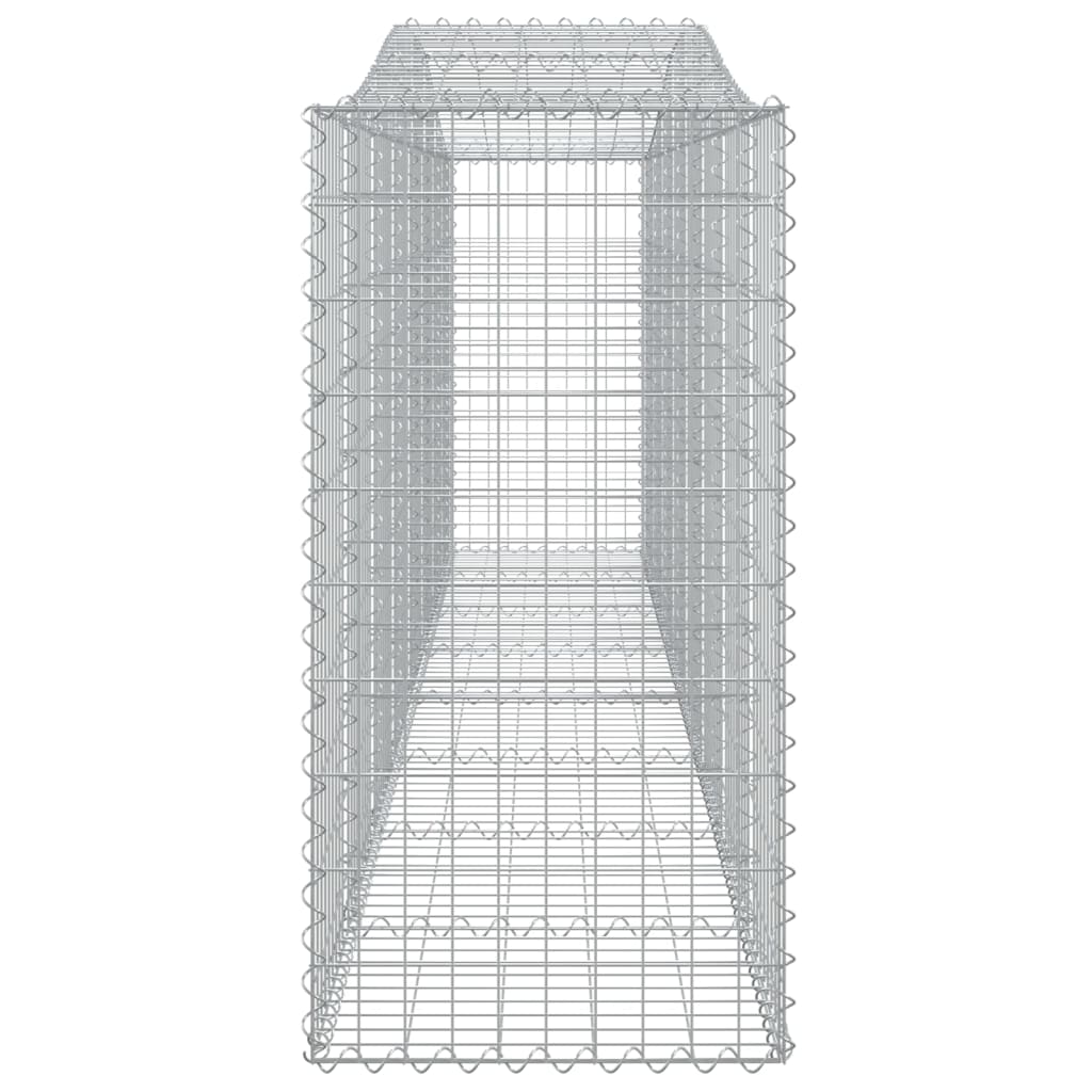 vidaXL Cestos gabião arqueados 20 pcs 400x50x100/120 ferro galvanizado