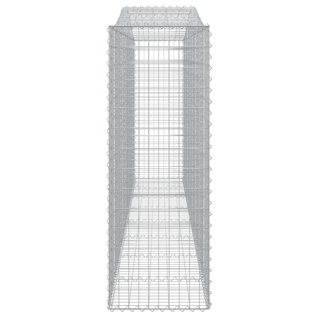 vidaXL Cestos gabião arqueados 15pcs 400x50x140/160 ferro galvanizado