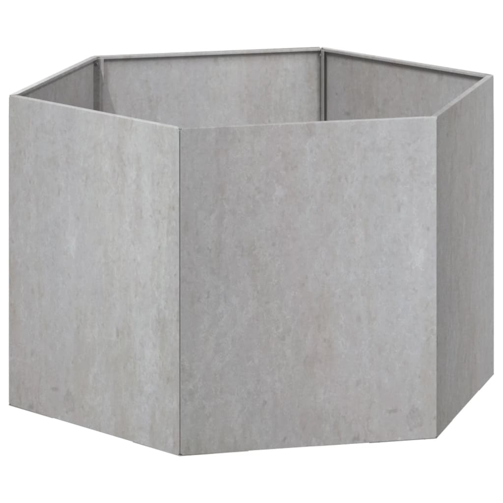 vidaXL Vaso/floreira 60x60x45 cm aço corten cor enferrujado