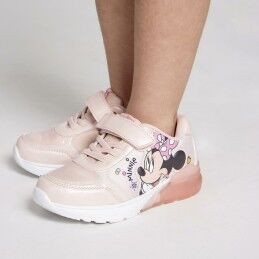 Minnie Mouse|Sapatilhas Desportivas com LED Minnie Mouse Cor de Rosa