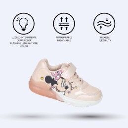 Minnie Mouse|Sapatilhas Desportivas com LED Minnie Mouse Cor de Rosa