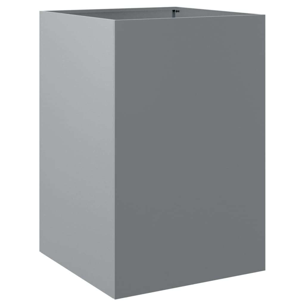 vidaXL Vaso/floreira 52x48x75 cm aço galvanizado prateado