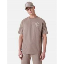 Camisola de Manga Curta Homem New Era ESSNTLS LC OS TEE NEYYAN 60435555 Cinzento