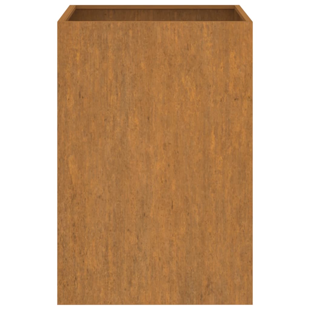 vidaXL Vaso/floreira 52x48x75 cm aço corten