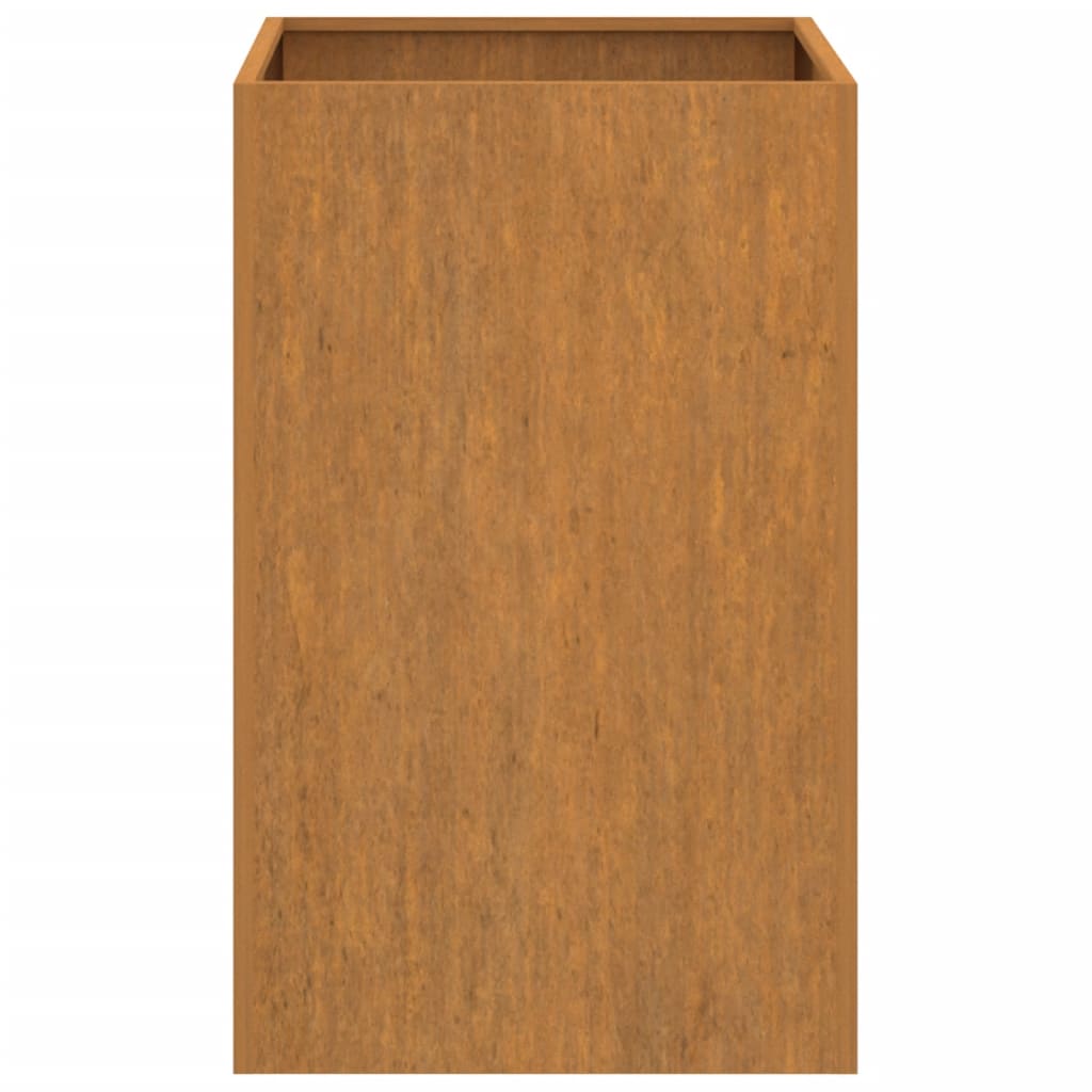 vidaXL Vaso/floreira 52x48x75 cm aço corten