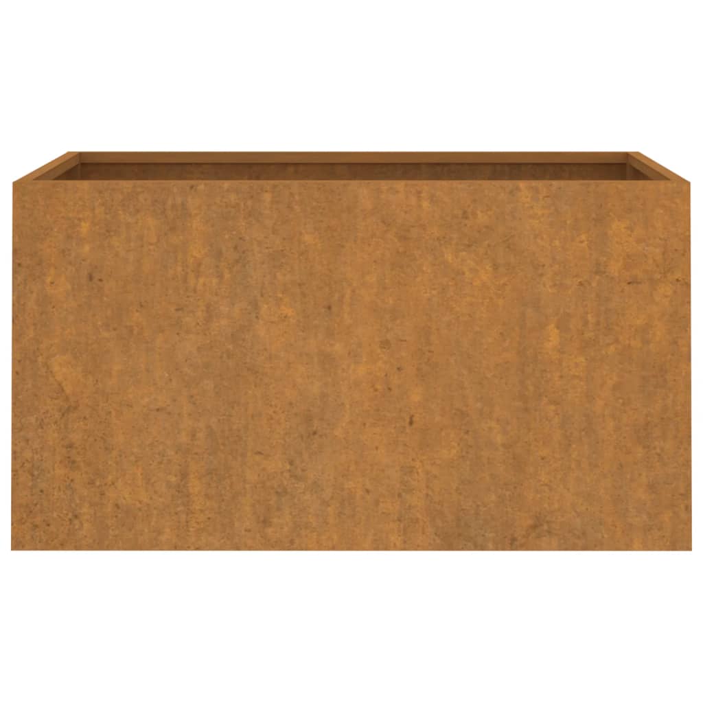 vidaXL Vaso/floreira 62x40x39 cm aço corten