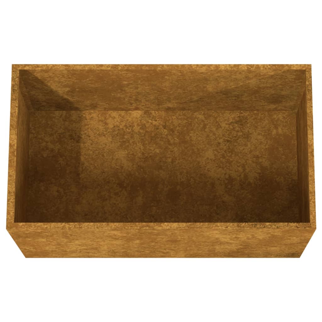 vidaXL Vaso/floreira 62x40x39 cm aço corten