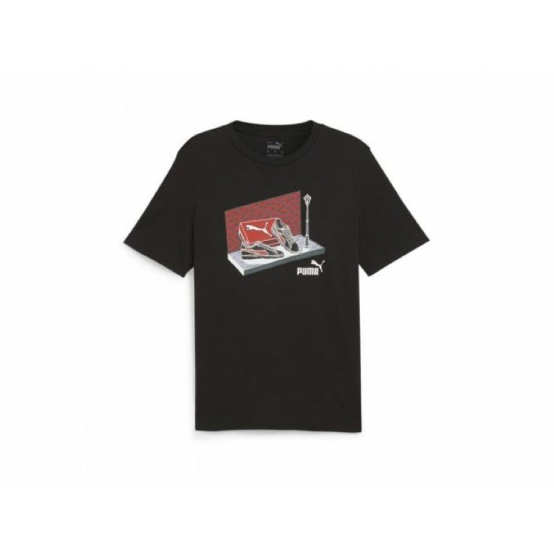 Camisola de Manga Curta Homem Puma NEAKER BOX TEE 680175 01 Preto