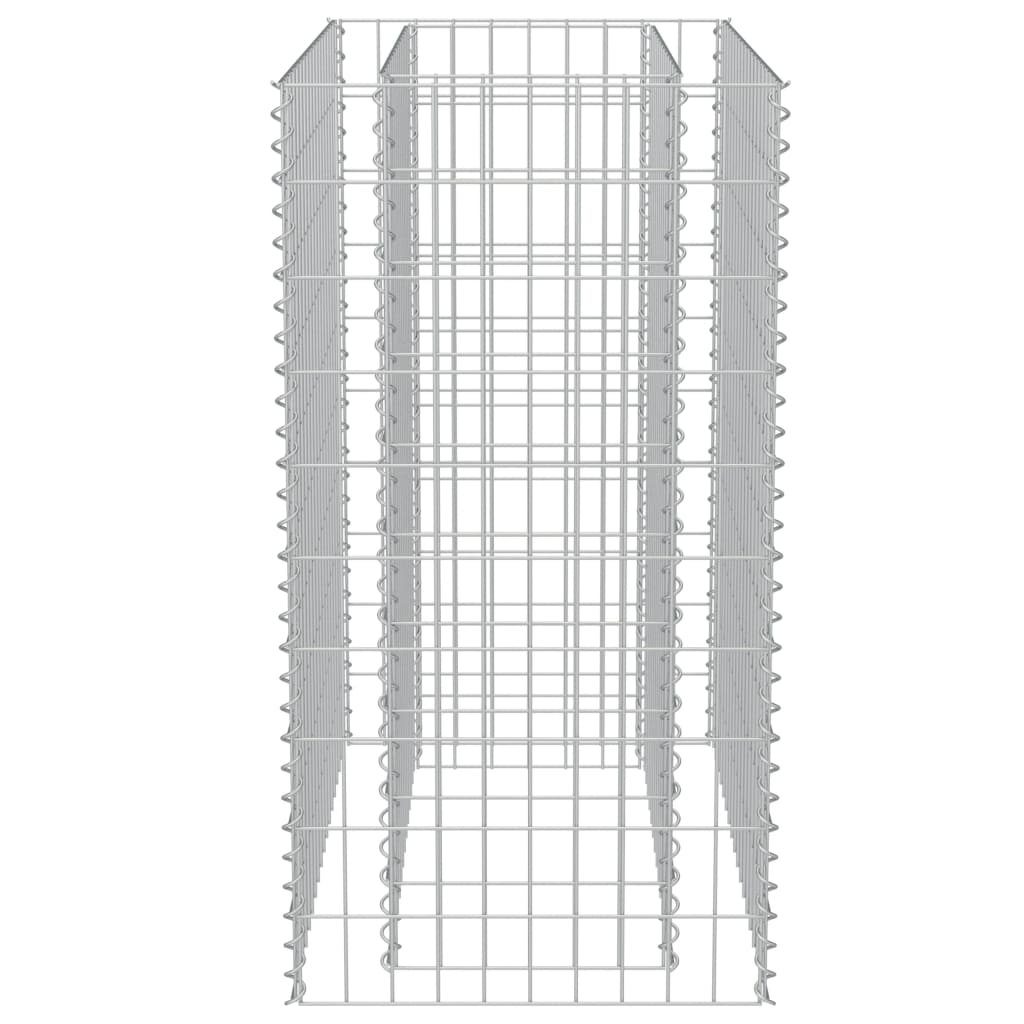 vidaXL Canteiro elevado/cesto gabião 90x50x100 cm aço galvanizado