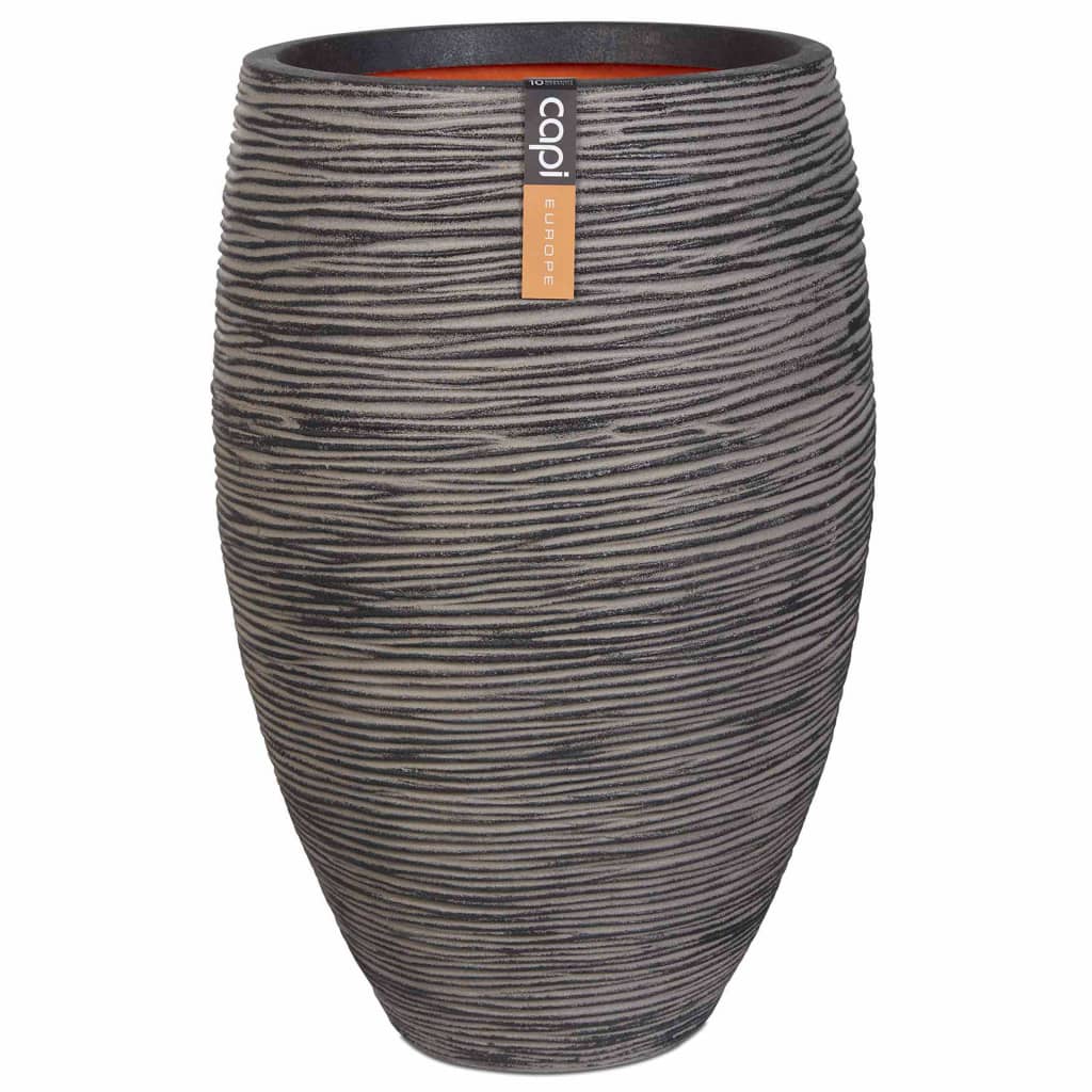 Capi Vaso Nature Rib elegante Deluxe 40x60 cm antracite KOFZ1131