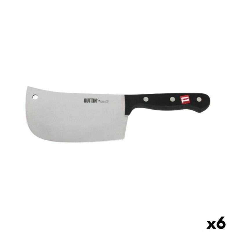 Quttin|Cutelo de Cozinha Quttin Sybarite Preto Prateado 17,5 cm (6 Unidades) Quttin|Cutelo de Cozinha Quttin Sybarite Preto Prateado 17,5 cm (6 Unidades)