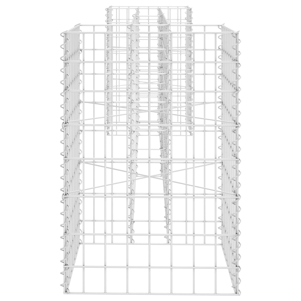 vidaXL Gabião em forma de H fio de aço 260x40x60 cm