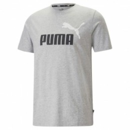 Camisola de Manga Curta Homem Puma ESS 2 COL LOGO 586759 04 Cinzento